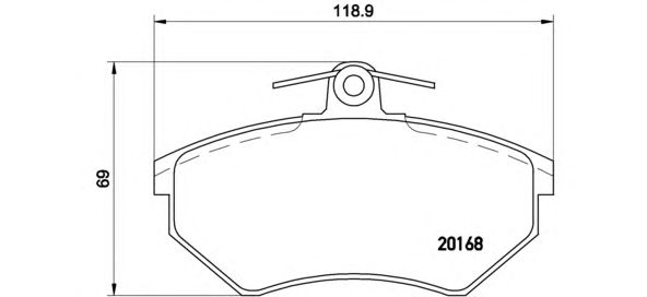 Тормозные колодки BREMBO P 85 011