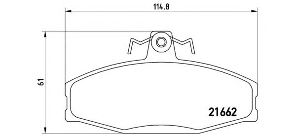 Тормозные колодки BREMBO P 85 022