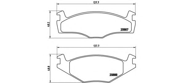 Тормозные колодки BREMBO P 85 024