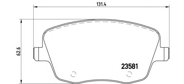 Тормозные колодки BREMBO P 85 057