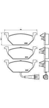 Тормозные колодки BREMBO P 85 072
