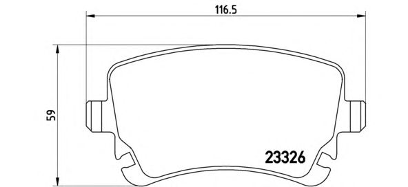 Тормозные колодки BREMBO P 85 076