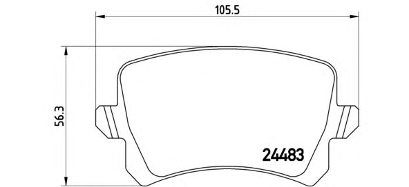 Тормозные колодки BREMBO P 85 108