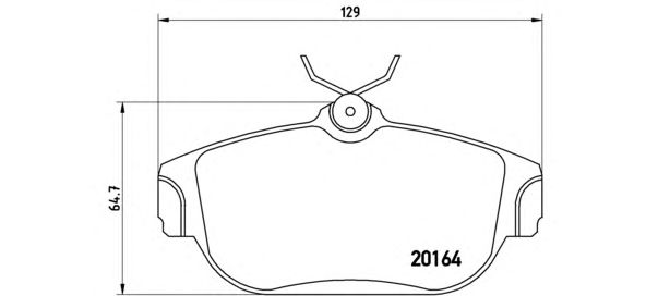 Тормозные колодки BREMBO P 86 007