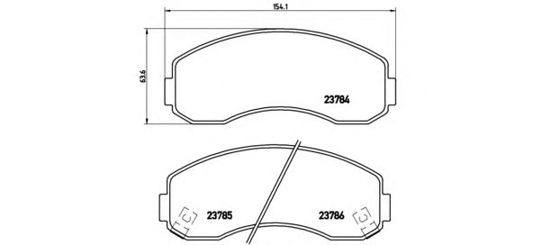 Тормозные колодки BREMBO P 99 003