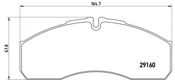 Тормозные колодки BREMBO P A6 022