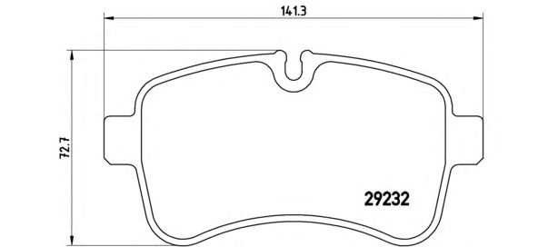 Тормозные колодки BREMBO P A6 027