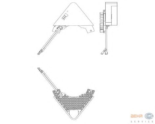 Регулятор, вентилятор салона HELLA 5HL 351 321-221