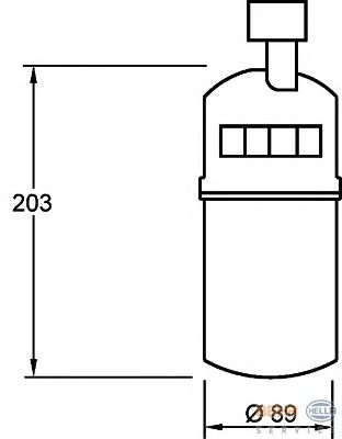 Осушитель кондиционера HELLA 8FT 351 335-041