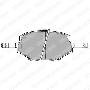 Тормозные колодки DELPHI LP1074
