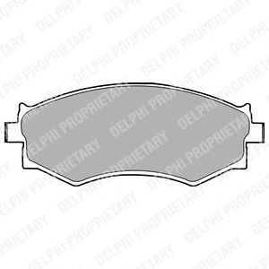 Тормозные колодки DELPHI LP1228