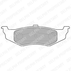 Тормозные колодки DELPHI LP1515