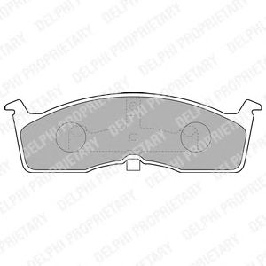 Тормозные колодки DELPHI LP1532