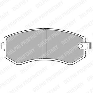 Тормозные колодки DELPHI LP1544