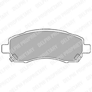 Тормозные колодки DELPHI LP1545