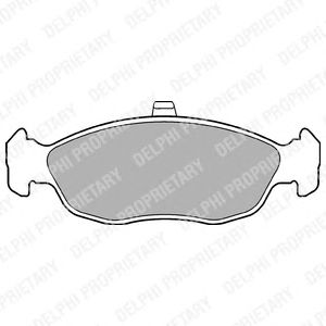 Тормозные колодки DELPHI LP1597