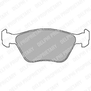Тормозные колодки DELPHI LP1602