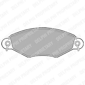 Тормозные колодки DELPHI LP1617