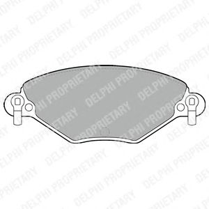 Тормозные колодки DELPHI LP1654