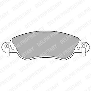 Тормозные колодки DELPHI LP1656