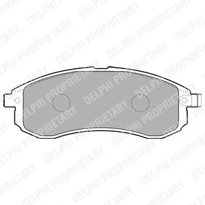 Тормозные колодки DELPHI LP1808