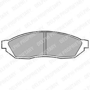 Тормозные колодки DELPHI LP208