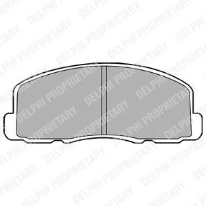 Гальмівні колодки DELPHI LP458