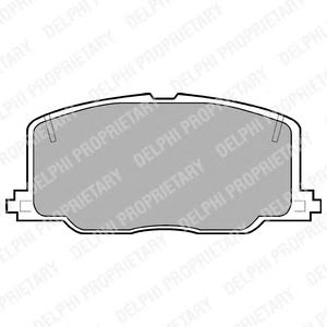 Тормозные колодки DELPHI LP613