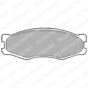 Тормозные колодки DELPHI LP707