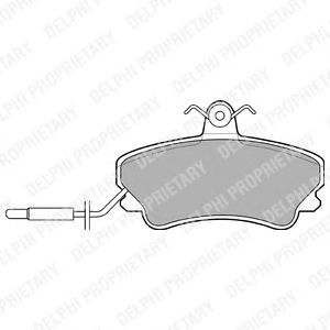 Тормозные колодки DELPHI LP822