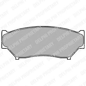 Тормозные колодки DELPHI LP967