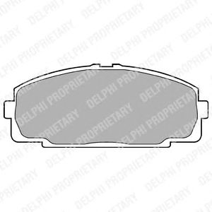 Тормозные колодки DELPHI LP989
