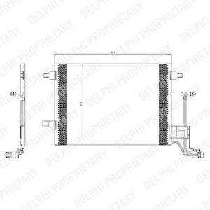 Радиатор кондиционера DELPHI TSP0225455
