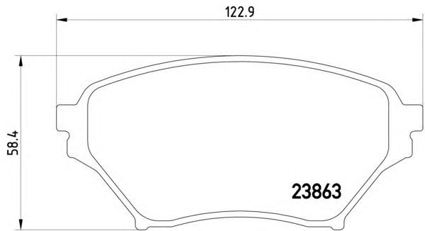 Тормозные колодки HELLA 8DB 355 010-261