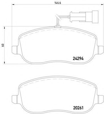 Гальмівні колодки HELLA 8DB 355 006-761