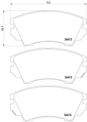 Тормозные колодки HELLA 8DB 355 013-041