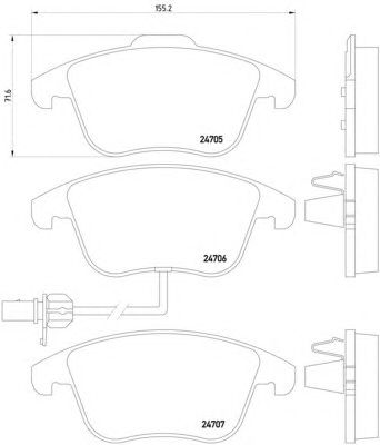 Тормозные колодки HELLA 8DB 355 013-861