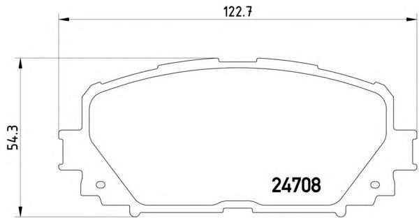 Тормозные колодки HELLA 8DB 355 013-901