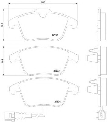 Тормозные колодки HELLA 8DB 355 014-031