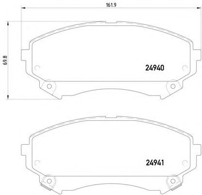 Тормозные колодки HELLA 8DB 355 015-141