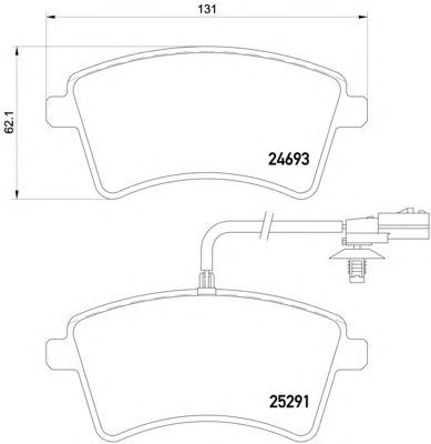 Тормозные колодки HELLA 8DB 355 016-241