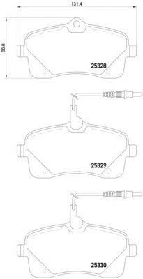 Тормозные колодки HELLA 8DB 355 016-261