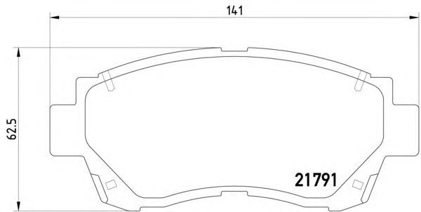 Тормозные колодки HELLA 8DB 355 016-771