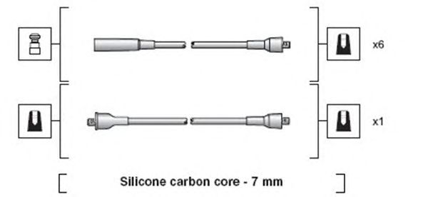 Комплект высоковольтных проводов MAGNETI MARELLI 941318111031