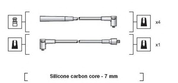 Комплект високовольтних проводів MAGNETI MARELLI 941318111071