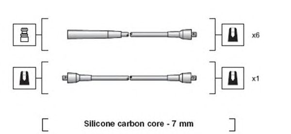 Комплект высоковольтных проводов MAGNETI MARELLI 941318111082