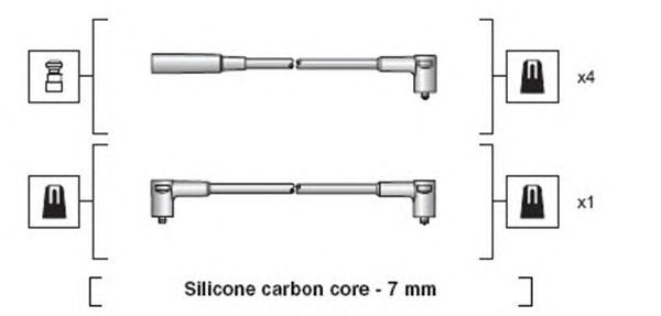 Комплект високовольтних проводів MAGNETI MARELLI 941318111261