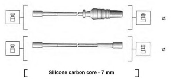 Комплект высоковольтных проводов MAGNETI MARELLI 941085140566
