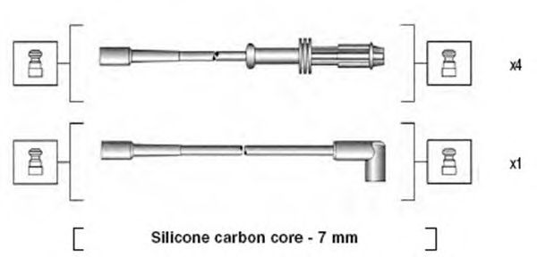 Комплект высоковольтных проводов MAGNETI MARELLI 941135120700