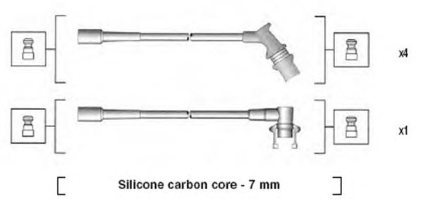 Комплект высоковольтных проводов MAGNETI MARELLI 941145270724